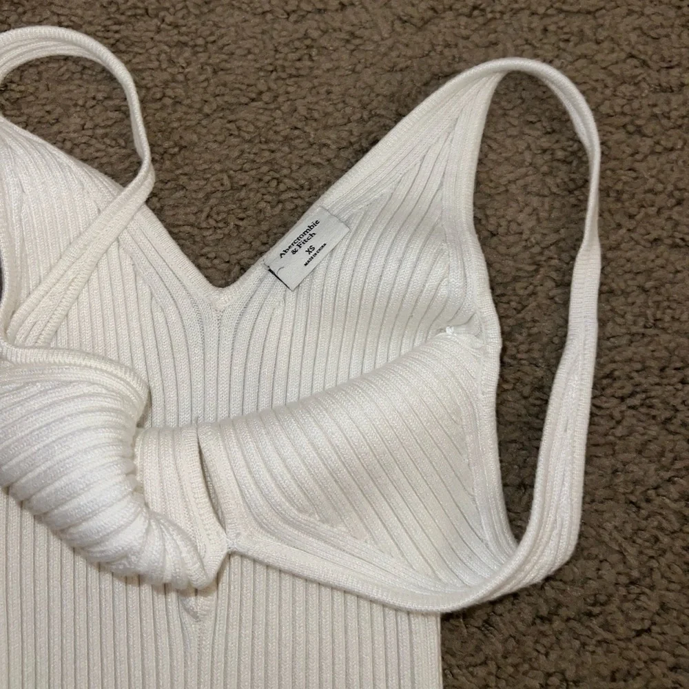 Abercrombie & Fitch White Maxi Dress